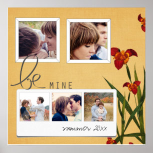 Poster collage photo des couplages instagram