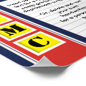 Poster Collage photo des étoiles USMC (Coin)