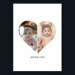 Poster Collage photo en forme de coeur 2<br><div class="desc">Cette photo personnalisée en forme de coeur organise magnifiquement vos souvenirs préférés en forme de coeur, symbolisant l'amour et la connexion. Parfait pour des occasions spéciales comme des anniversaires, des mariages ou la Saint-Valentin, ce design met en valeur vos moments chéris de manière significative et artistique. Son agencement unique crée...</div>
