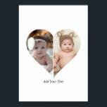 Poster Collage photo en forme de coeur 2<br><div class="desc">Cette photo personnalisée en forme de coeur organise magnifiquement vos souvenirs préférés en forme de coeur, symbolisant l'amour et la connexion. Parfait pour des occasions spéciales comme des anniversaires, des mariages ou la Saint-Valentin, ce design met en valeur vos moments chéris de manière significative et artistique. Son agencement unique crée...</div>