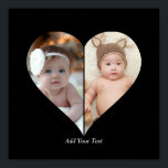 Poster Collage photo en forme de coeur 2<br><div class="desc">Cette photo personnalisée en forme de coeur organise magnifiquement vos souvenirs préférés en forme de coeur, symbolisant l'amour et la connexion. Parfait pour des occasions spéciales comme des anniversaires, des mariages ou la Saint-Valentin, ce design met en valeur vos moments chéris de manière significative et artistique. Son agencement unique crée...</div>