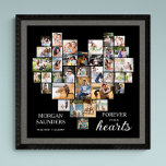 Poster Collage photo en forme de coeur 36 Pic Funeral Mem<br><div class="desc">Collage de photos en forme de coeur Affiche de service funéraire que vous pouvez également afficher à la veillée ou à la célébration de la commémoration de la vie. Le modèle photo est configuré pour que vous puissiez ajouter vos images qui sont affichées en formats paysage, portrait et carré pour...</div>