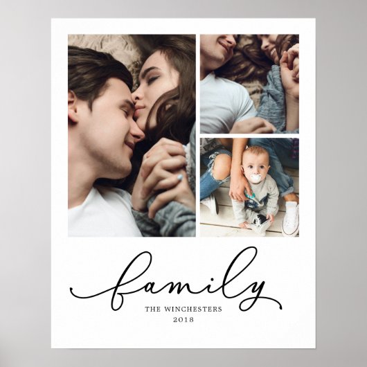 Poster Collage photo famille 16x20 3 (Devant)