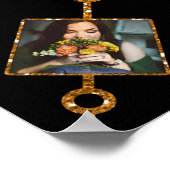 Poster Collage Photo Famille 21 Photos Joli Black Gold (Coin)