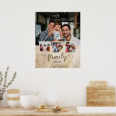 Poster Collage photo famille 4 (Cuisine)