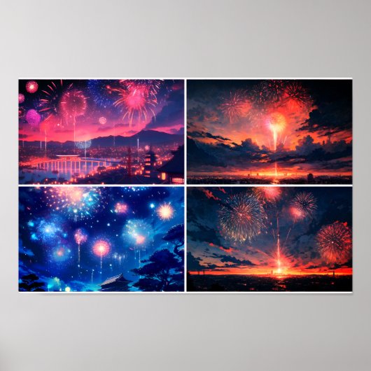Poster Collage photo FireWorks (Devant)
