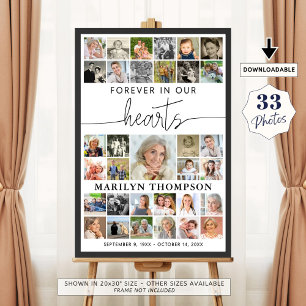Poster Collage photo Funérailles 33 À tout jamais dans no