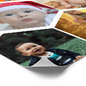 Poster Collage photo Hexagon (Coin)