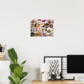 Poster Collage photo Hexagon (Bureau à domicile)