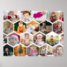 Collage photo Hexagon