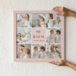 Poster Collage Photo Maman We Love You Best Mother Cadeau<br><div class="desc">Ce cadre photo collage est un cadeau parfait pour express votre amour pour votre mère. Le cadre est magnifiquement conçu dans les tons roses, ajoutant une touche de féminité et d'élégance à l'ensemble. Le cadre peut contenir plusieurs photos de différentes tailles, vous permettant de créer un affichage unique et personnalisé...</div>