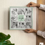 Poster Collage Photo Meilleur Grand-Père Ever Pastel Mint<br><div class="desc">Cette belle photo de collage est la façon parfaite d'express votre amour pour votre grand-père. Doté du message chaleureux "We love you grand-pa" en lettres élégantes contre un arrière - plan de menthe pastel apaisant, ce morceau reflète la chaleur et l'affection que vous ressentez pour votre grand-père. Le design de...</div>