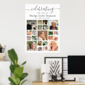 Poster Collage photo Memorial 21 Script minimal (Bureau à domicile)