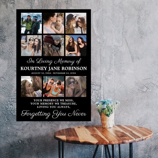 Poster Collage photo Memorial 9