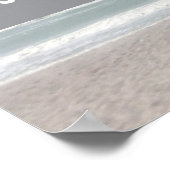 Poster Collage photo mémorial avec fond d'océan (Coin)