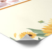 Poster Collage photo mémoriel tournesols (Coin)