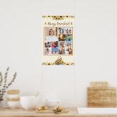 Poster Collage photo mémoriel tournesols (Cuisine)