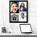 Poster Collage photo Mettez votre visage sur un<br><div class="desc">Vous avez besoin d'un mur d'art ? Ce poster est parfait pour customiser avec des photos de votre propre visage ou de n'importe quelle photo. Il a une impression de collage tout sur collage qui est prêt à être customisé avec jusqu'à 4 photos. Le collage convient mieux aux photos verticales...</div>