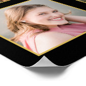 Poster Collage photo Modern Graduate Noir Or 15 (Coin)