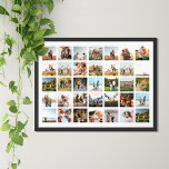 Poster Collage photo moderne 35<br><div class="desc">Créez votre propre affiche photo-collage personnalisée avec 35 de vos photos préférées.</div>