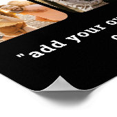 Poster Collage photo moderne de 16 photos avec devis (Coin)