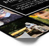 Poster Collage photo moderne de sympathie funéraire (Coin)