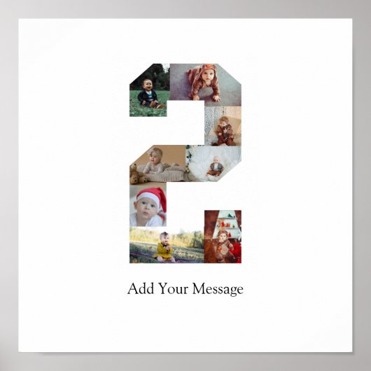 Poster Collage photo n°2 noir et blanc (Devant)