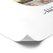 Poster Collage photo n°8 noir et blanc (Coin)