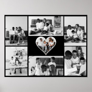 Poster Collage photo noir et blanc 7