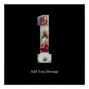 Poster Collage photo noir et blanc numéro 1