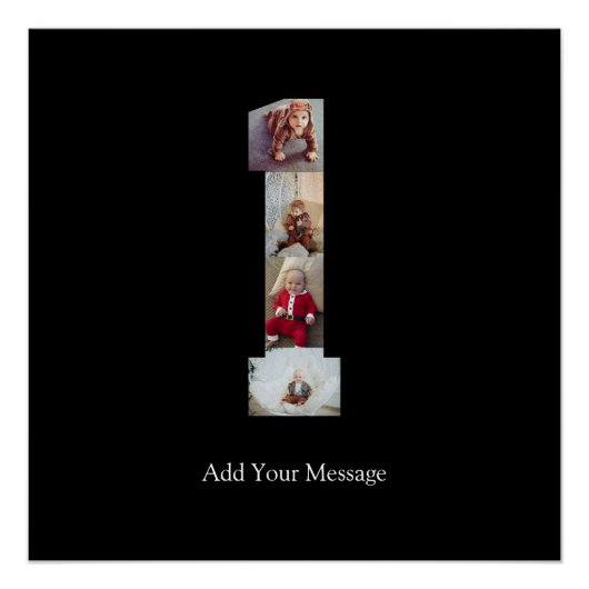 Poster Collage photo noir et blanc numéro 1 (Devant)