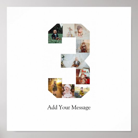 Poster Collage photo noir et blanc numéro 3 (Devant)