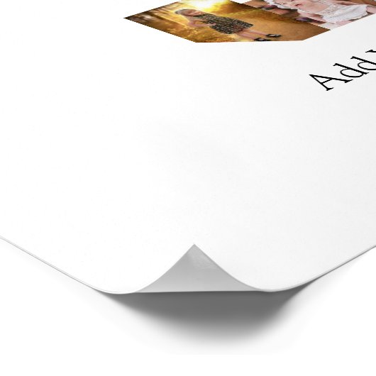 Poster Collage photo numéro 3 en noir et blanc (Coin)