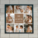 Poster Collage Photo Papa We Love You Happy Fête des père<br><div class="desc">Un collage photo est une collection d'images arrangées ensemble d'une manière visuellement agréable, et il peut être un excellent moyen de célébrer des occasions spéciales comme la Fête des pères. Dans ce collage particulier, nous avons compilé plusieurs photos qui capturent les souvenirs d'amour que nous avons partagés avec notre père...</div>