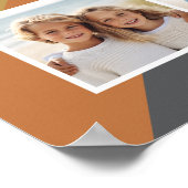 Poster Collage photo Pastel Rétro Rayure - 8 (Coin)