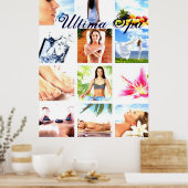 Poster collage photo personnalisable spa et beauté (Cuisine)