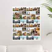 Poster Collage photo personnalisé 32