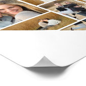 Poster Collage photo personnalisé cœur amoureux fantaisis (Coin)