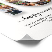 Poster Collage photo personnalisé du 10e anniversaire (Coin)