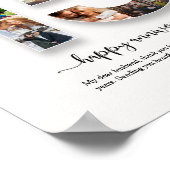 Poster Collage photo personnalisé du 15e anniversaire (Coin)