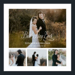 Poster Collage photo personnalisé du meilleur jour de tou<br><div class="desc">Design moderne et élégant imprimé Personnalisé Best Day Ever 4 Photo Collage Poster Imprimé qui peut être customisé avec votre texte. Découvrez le magasin Graphic Art Design pour d'autres produits qui correspondent à ce design !</div>