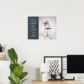 Poster Collage photo personnalisé en souvenir de votre an (Bureau à domicile)