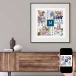Poster Collage photo personnalisé Meilleur papa jamais Mo<br><div class="desc">Poster photo Collage personnalisé, que vous pouvez avoir encadré, pour le meilleur papa jamais. Le modèle est mis en place pour vous permettre d'ajouter 4 de vos photos préférées, l'année et le début. Un grand cadeau pour la fête des pères, l'anniversaire ou comme gardien d'un événement ou d'une réalisation personnelle....</div>