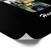 Poster Collage photo personnalisé numéro 16 pour 16ème an (Coin)