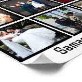 Poster Collage photo personnalisé pour anniversaire de ma (Coin)