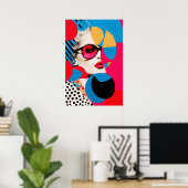 Poster Collage photo Pop Art (Bureau à domicile)