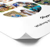 Poster Collage photo pour les 58 ans numéro 58 (Coin)