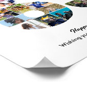 Poster Collage photo pour les 63 ans (Coin)