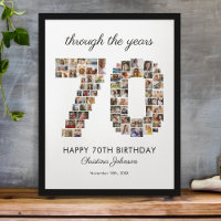 Collage photo pour les 70 ans d'anniversaire