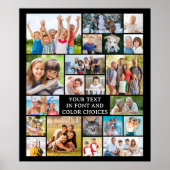 Poster Collage photo simple 21 Couleur personnalisée sur  (Devant)